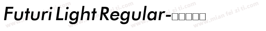 Futuri Light Regular字体转换
